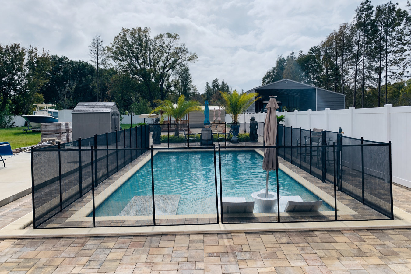 Pool fence installation